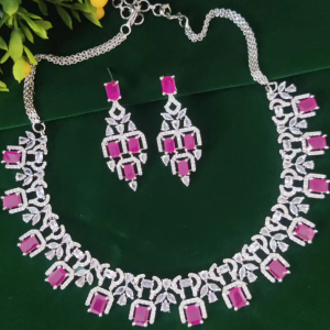 American Diamond Necklace Set