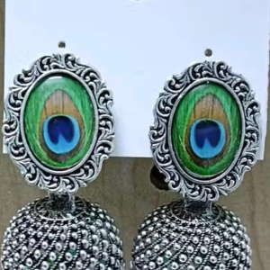 Peacock Royale Jhumka Drops