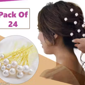 💎 LetzShoope Pearl U-Pins Hair Accessories – 12 pcs Set
