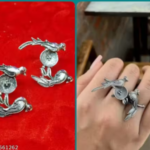 STYLISH EARING AND RING COMBO