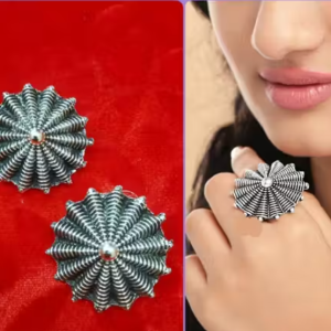 STYLISH EARING AND RING COMBO