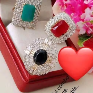 AMERICAN DIMAOND 3PCS RING COMBO