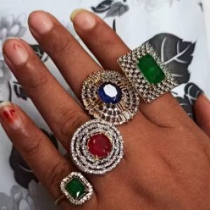 AMERICANDIAMONDRING(4PCSRINGCOMBO)