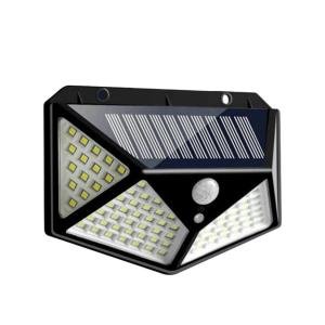 100 Led Solar Wall Light with 5 5v Panel Bis Approved 800mah Battery 120 Wide Angle