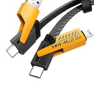 Musclegrid 4 in 1 Metal Alloy Charging Cable Loos Packing