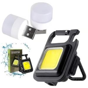 Rechargeable Cob Keychain Flash Light Super Bright Mini Emergency Led Torch