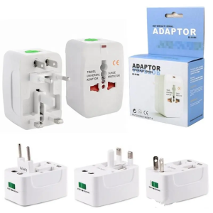 2 Usb Universal Travel Adapter Plug International Travel Adapter All in One Portable Travel
