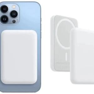 10000 Mah Wireless with Magsafe Power Bank White Lithium Ion Quick Charge 3 0 for Mobile