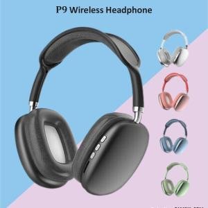 P9 Headphones Bluetooth Bluetooth Headphone on Ear 4 Hours Playback Active Noise Cancellation Ipx4 Multi Color
