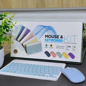Smart Compact Wireless Keyboard Mouse Combo Multicolor