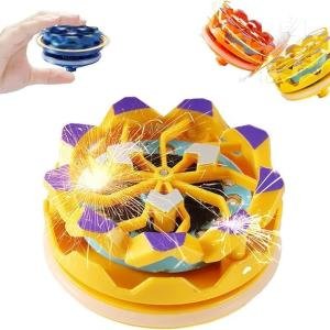 Fingertip Gyro, Handheld Gyroscope, Luminous Spinning Battle Decompression Toy