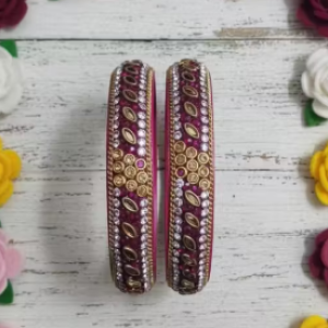 Bangles Gold Leaf Jewelry Indian Bangles Kada Set Festive Wear Wedding Jewelry Traditional Bangles