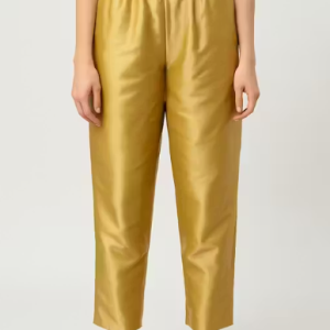 Women Pink Trousers, High Waist Straight Fit Pants, Office Wear Pants, Casual Cotton Trousers For Women ✅