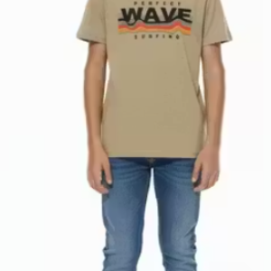 Boys T Shirt Graphic Print Perfect Wave Surfing T-Shirt, Kids Summer Wear T-Shirt ✅