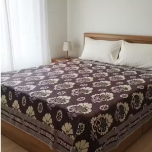 Bed Sheet, 5x7 Ft Single Bed Chaddar, Lightweight Cotton Blanket, Solapur Bed Cover ✅