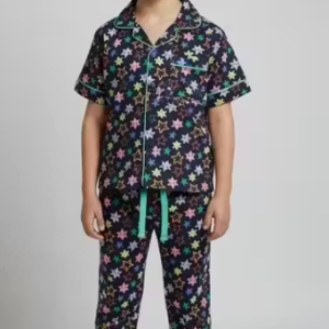 Comfortable Night Suit for Girls, Cartoon Print Girls Night Suit, Soft Cotton Kids Nightwear ✅