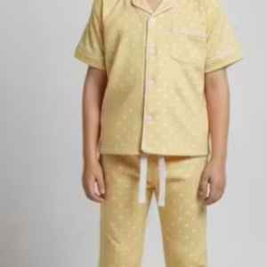 Baby Girl Home Wear Set, Comfortable Night Suit for Girls, Cartoon Print Cotton Kids Nightwear ✅