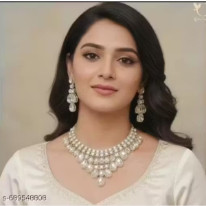 Bridal Necklace Set for Women & Girls Fashion Jewelry, Earrings & Maang Tikka Wedding Jewelry