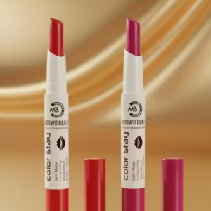 Beauty Pack of 2 Matte Lipsticks | Red & Pink Shades | Full Coverage Satin Matte Finish