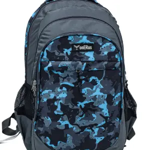 onERus Uni 30L Stylish Printed Backpack 4 Compartments, Water-Resistant Premium Fabric, Sturdy Zippers & Bottle Holders