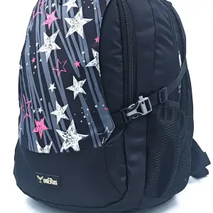 onERus Hafel 30L Stylish Printed Backpack 3 Compartments, Water-Resistant Premium Fabric, Sturdy Zippers & Bottle Holders