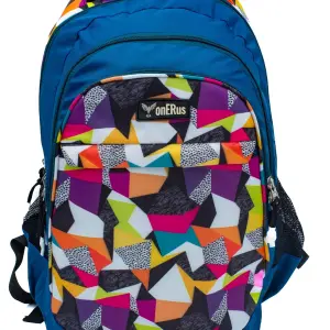 onERus Uni 30L Stylish Printed Backpack 4 Compartments, Water-Resistant Premium Fabric, Sturdy Zippers & Bottle Holders