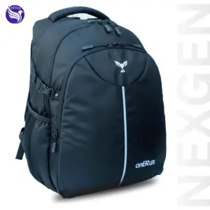 onERus NEXGEN 40L Designer School Backpack | Premium Splash-Proof Fabric, 2 Spacious Compartments, Smooth Zippers & Water Bottle Slots
