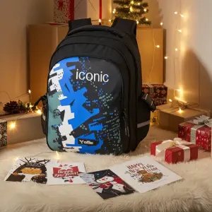 Gladiator 30L Stylish Printed Backpack by onERus | 3 Compartments, Water-Resistant Premium Fabric, Sturdy Zippers & Bottle Holders