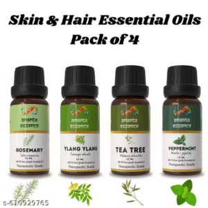 Ananta Essential Oils Set – Rosemary, Ylang Ylang, Tea Tree & Peppermint
