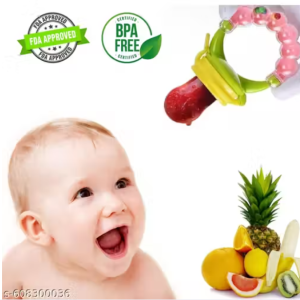Pack of 1 Baby Nibbler with Rattle Handle – Fruit & Food Feeder