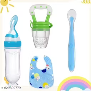 Baby Feeding Accessories | Fruit Feeder, Spoon, Bib & Spoon Bottle