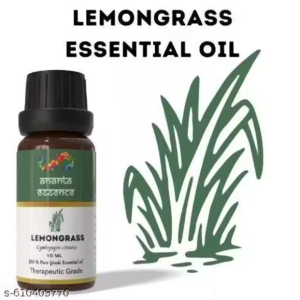 Ananta Lemongrass Essential Oil 10 ml – Fresh Herbal Citrus Fragrance for Daily Ambience
