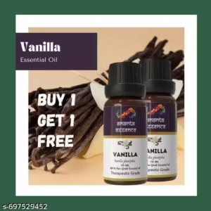 Buy 1 Get 1 Free Vanilla Essential Oil for Aromatherapy & Home Fragrance | Essential Oil for Diffuser & Soap Making