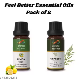Ananta Essential Oil Combo – Lemon & Cypress (2 x 10ml)