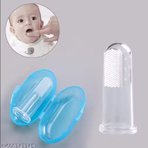 Pack of 2 Baby Finger Toothbrush Silicone Brush for Kids