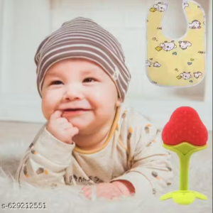Baby Care Set | Teether & Soft Bib