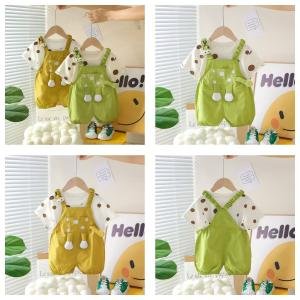 Kids Dungaree Set with Separate T-Shirt