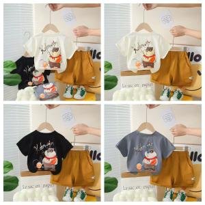 Kids Cartoon Printed Imported Fabric Clothing Set