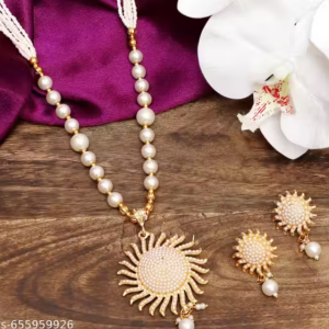 Bhagya Lakshmi Women’s Pride Traditional Gold Plated Rani Haar Necklace for Women