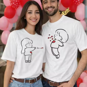 Couple Matching Printed T-Shirt Combo for Men & Women
