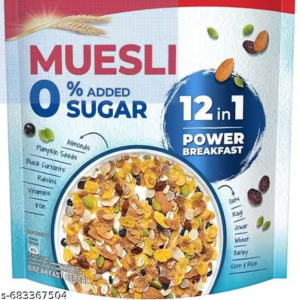 Muesli 0% Added Sugar 500 G | 12-In-1 Pwr Breakfast | India's No. 1 Muesli