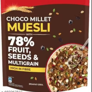 Choco Millet Muesli with 78% Fruit, Seeds & Multigrain 400g | High in Fibre