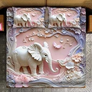 Look Design 7D King Size Bedsheet 275x275cm with 2 Pillow Covers