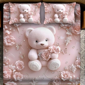 Comfort bedsheet Double Bed, 7d bedsheet for Kids Room bedsheet with 2 Pillow Covers