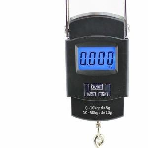 Fishing Scale, Hanging Scale, LCD Screen 110lb/50kg Portable Electronic Digital Postal Hook Luggage Shopping Spring Scale