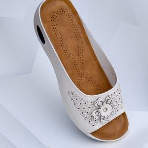 Women’s White Cushioned Comfort Sandals