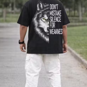 Chughz Men's Black Cotton Printed T-shirts