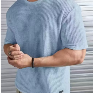 CHUGHZ Solid Self Design Oversized Tshirt for Men | Oversize T-Shirts for Men | Men Drop Shoulder Tshirts | Bagy Fit Men Tshirt