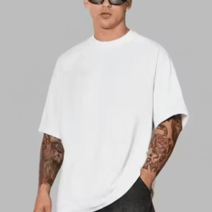 CHUGHZ Oversized Drop Shoulder Cotton Blend Tshirt For Men