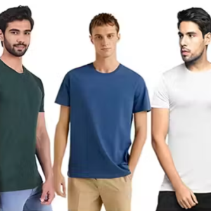 CHUGHZ Solid Polyester Fit Half Sleeves T-Shirt for Men